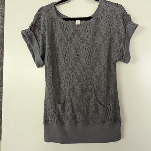 Lace mesh shirt